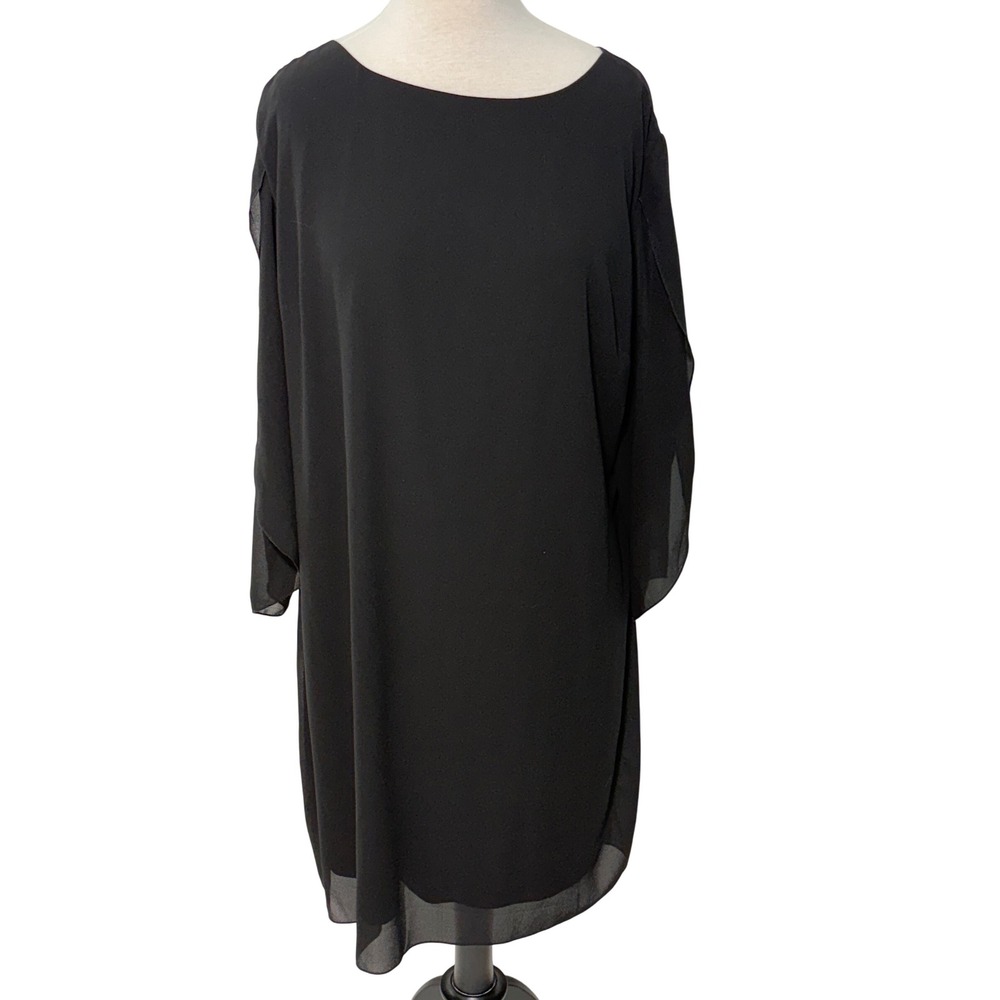 Grace Karin Women's 2XL Black Sheer Sleeve Lined Party Cocktail‎ Dress